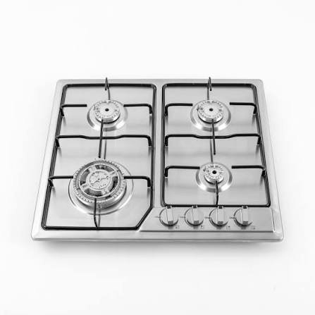 Piano Cottura a Gas 4 Fuochi in Acciaio Inox